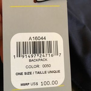 Brand new with tags ASICS tiger back pack